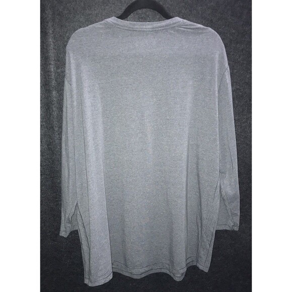 Under Armour Shirt Mens 2XL Gray Project Rock Loose Henley 3/4 Sleeve Heatgear - Picture 7 of 7